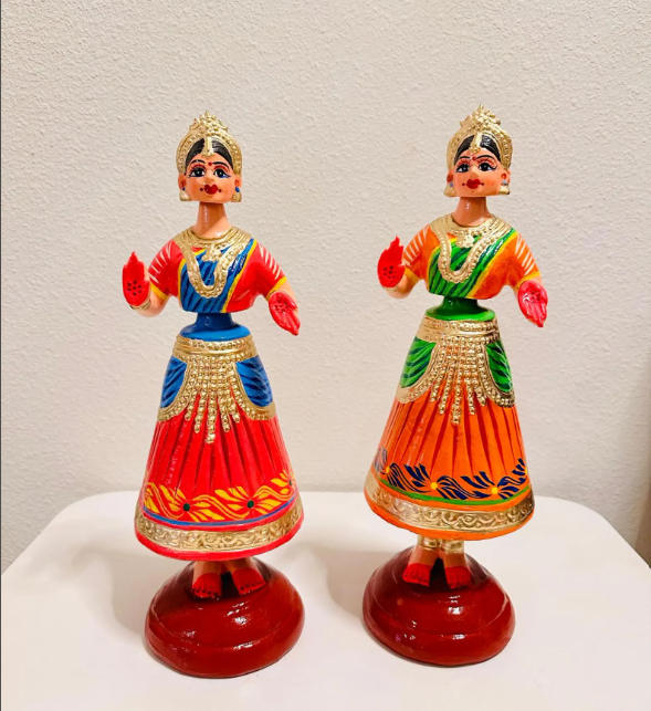 Tanjore Dancing Dolls – Handcrafted Thanjavur & Kondapalli Heritage Dolls