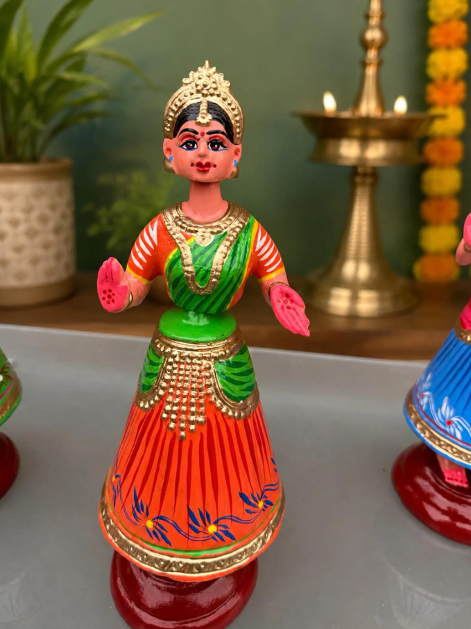 Tanjore Dancing Dolls – Handcrafted Thanjavur & Kondapalli Heritage Dolls