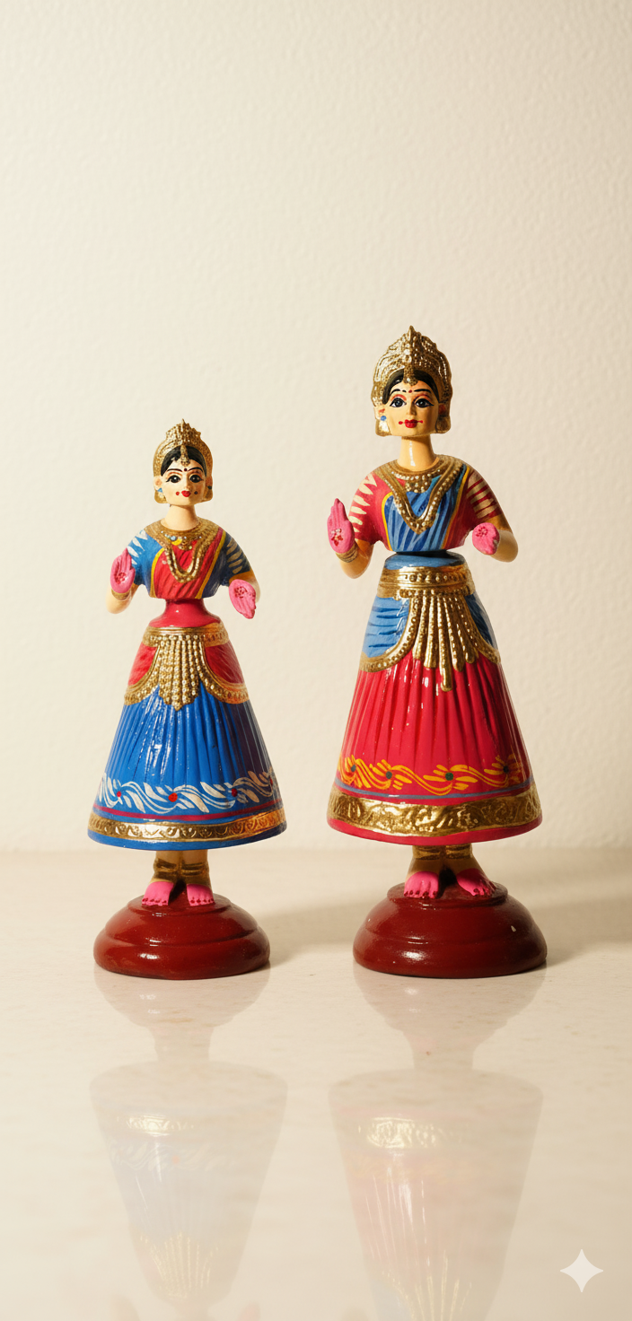 Kondapalli Dancing Dolls Pair